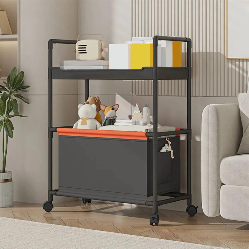 CESTA ORGANIZADORA CON RUEDAS PARA ALMACENAJE Y ESTANTE DE COCINA - 4