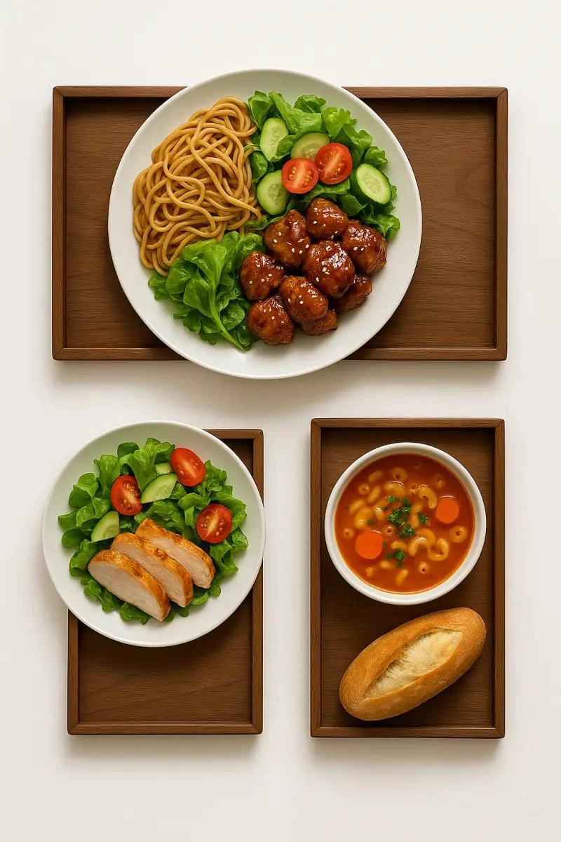 SET DE 3 BANDEJAS RECTANGULARES PARA AUTOSERVICIO Y PRESENTACION DE ALIMENTOS - 3