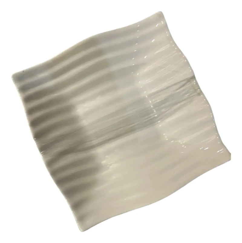 FRUTERO DE MESA CERAMICO CON BASE DE 27 CM COLOR BLANCO ELEGANTE - 2