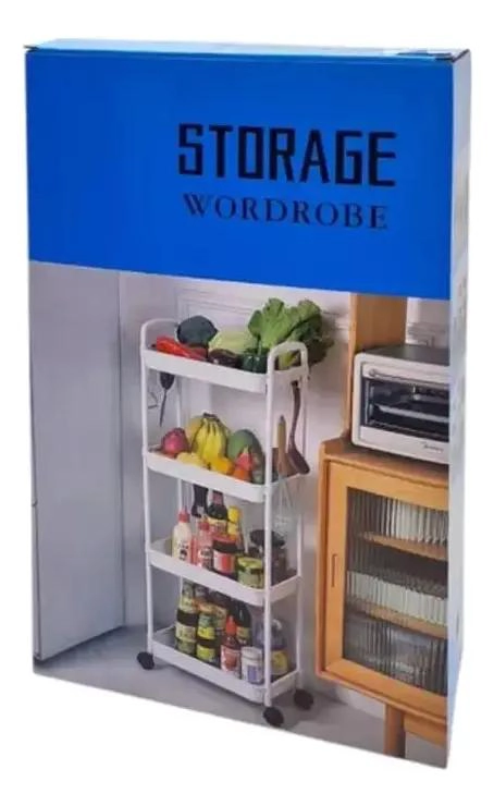 ORGANIZADOR DE CARRITO PARA VERDURAS Y FRUTAS CON 4 NIVELES - 5