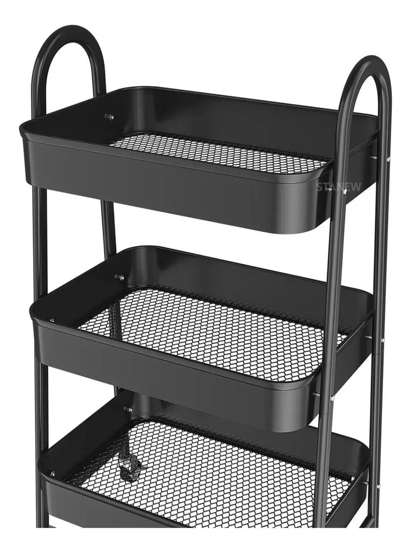 CARRITO ORGANIZADOR DE ALMACENAMIENTO CON TRES NIVELES Y RUEDAS - 3