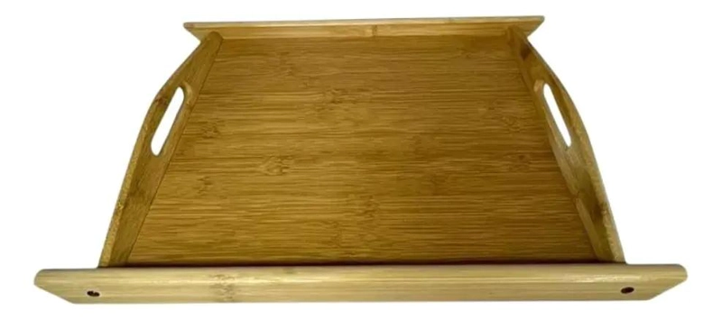 SET DE BANDEJAS PARA DESAYUNO DE BAMBU CON ASAS, 3 PIEZAS - 5