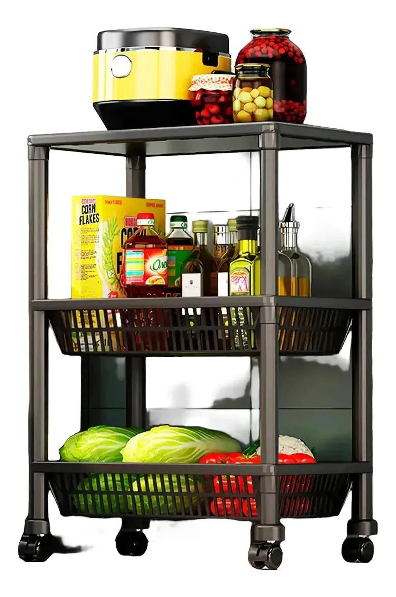 ESTANTE CARRITO ORGANIZADOR MODULAR DE 3 NIVELES MULTIUSO PARA ALMACENAMIENTO - 2