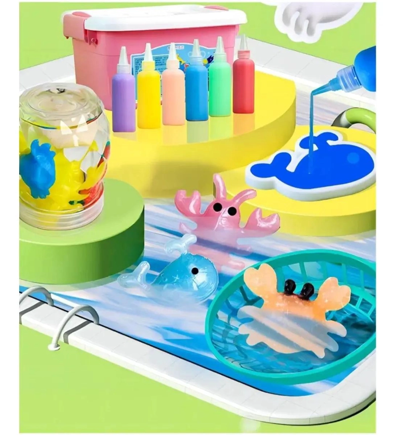 JUEGO DIDACTICO CON AGUA DE COLORES PARA NIÑOS 9 TONOS 120 ML - 3