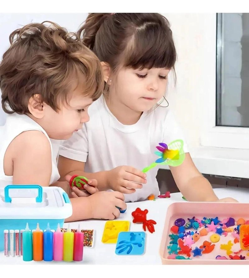 JUEGO DIDACTICO CON AGUA DE COLORES PARA NIÑOS 9 TONOS 120 ML - 5