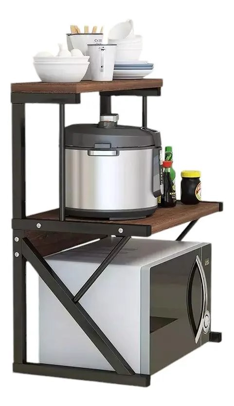 ESTANTE ORGANIZADOR PARA HORNO MICROONDAS EN COCINA CON DISEÑO FUNCIONAL - 3