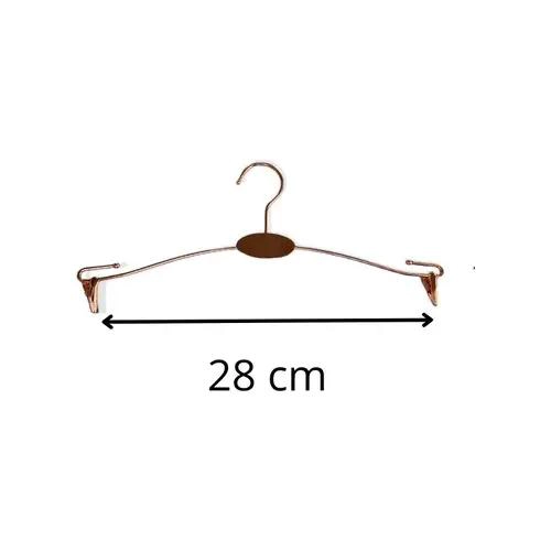 PACK DE 20 COLGADORES PARA LENCERIA COLOR COBRE CON DISEÑO ELEGANTE - 2