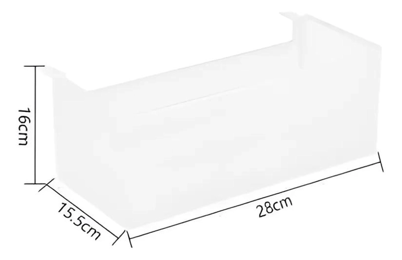 CANASTO ORGANIZADOR COLGANTE METALICO NEGRO MULTIUSO PARA ALMACENAMIENTO - 1