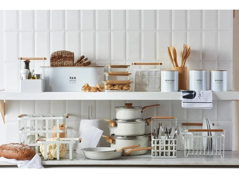ORGANIZADOR PARA CUBIERTOS DE COCINA EN ACERO INOXIDABLE RESISTENTE - 3
