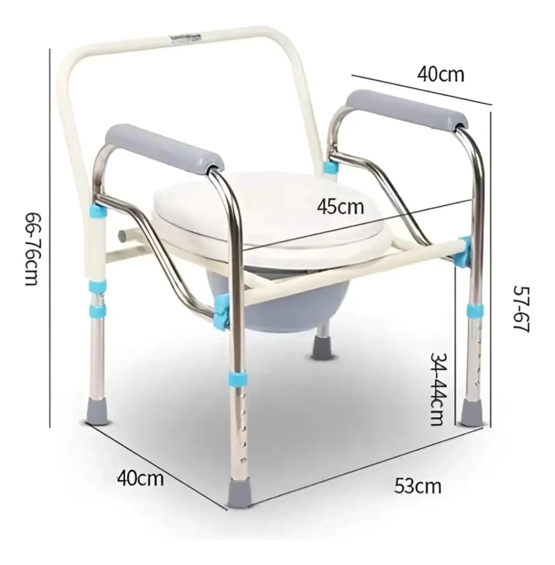 INODORO PORTATIL PLEGABLE PARA USO EN EXTERIORES CON CAPACIDAD DE 130 KG - 2