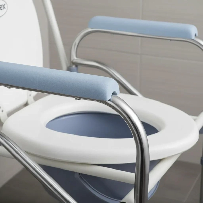 INODORO PORTATIL PLEGABLE PARA USO EN EXTERIORES CON CAPACIDAD DE 130 KG - 4