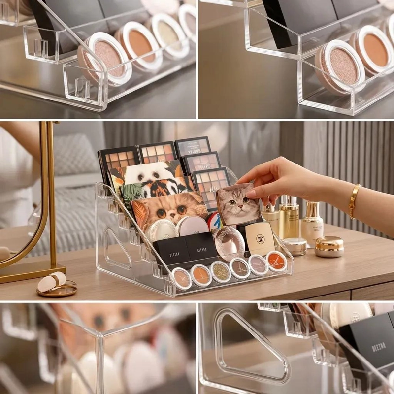 ORGANIZADOR ACRILICO TRANSPARENTE PARA MAQUILLAJE CON 7 NIVELES - 3