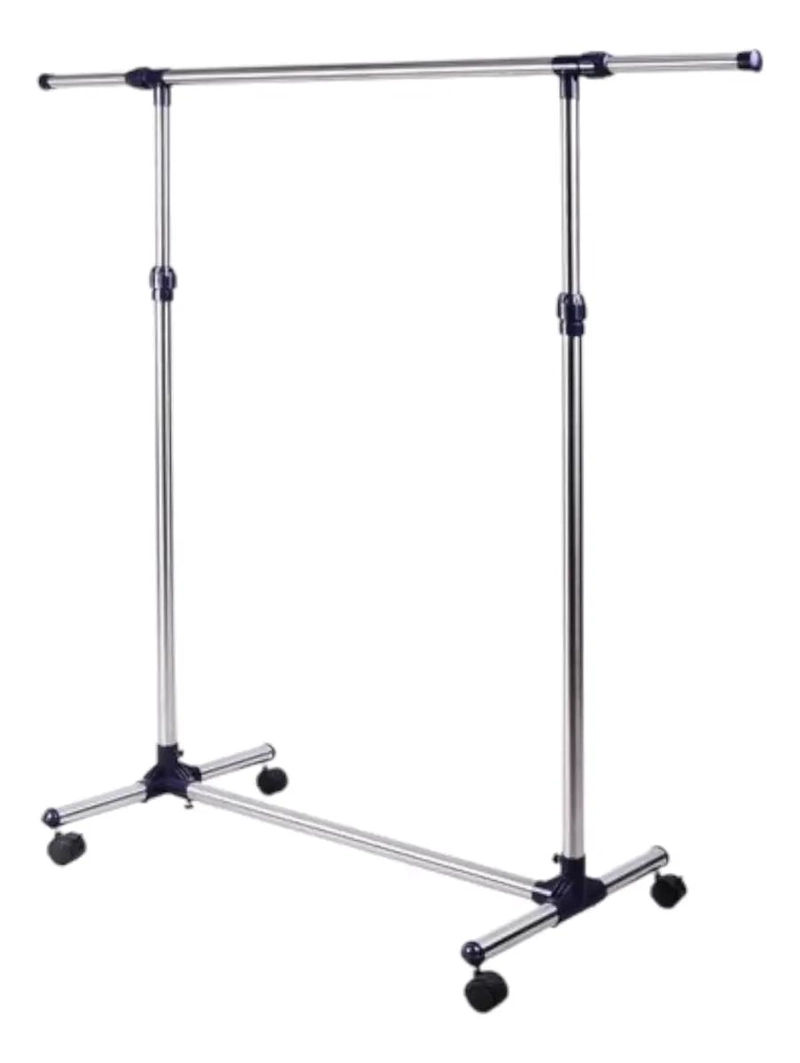 PERCHERO AJUSTABLE DE ACERO INOXIDABLE CON RUEDAS PARA ROPA - 3