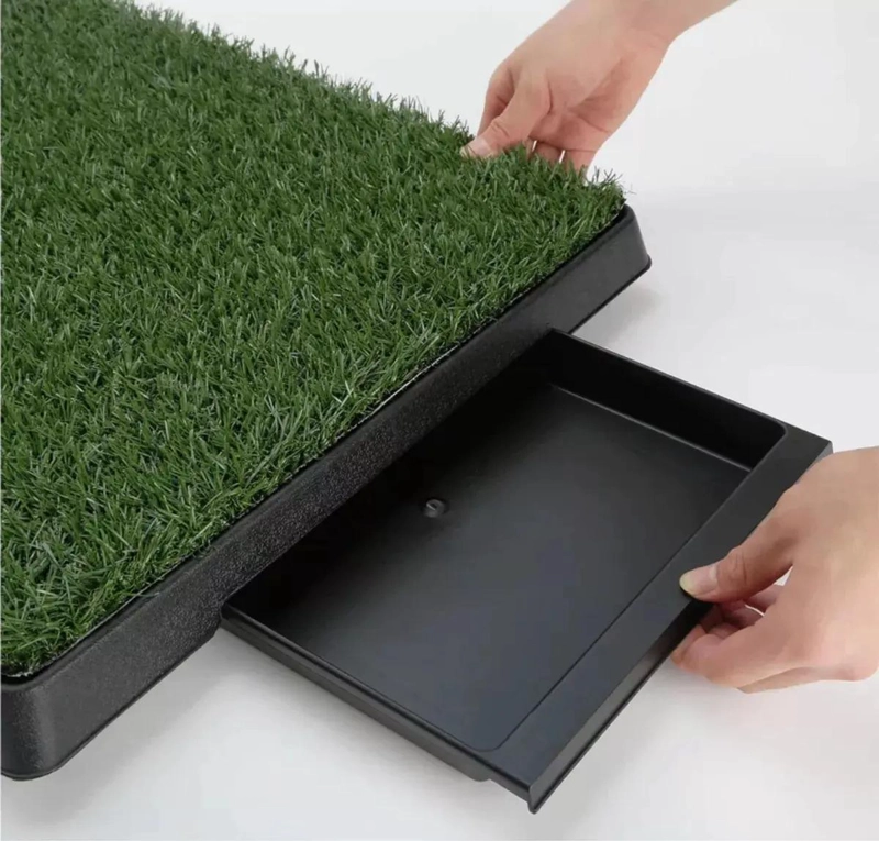 BANDEJA PARA ORINAL DE MASCOTAS CON MALLA PARA BAÑO - 2