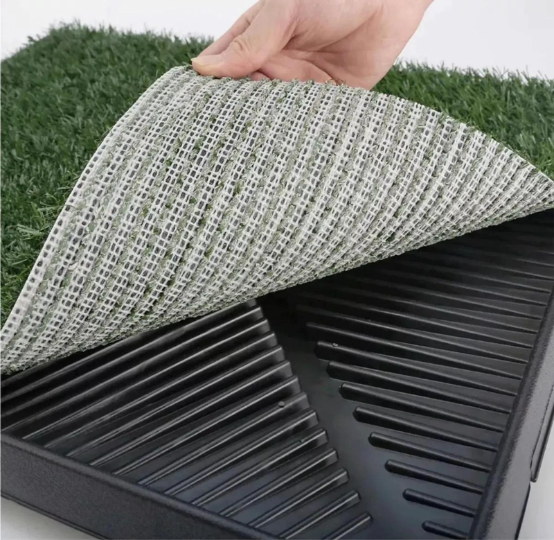 BANDEJA PARA ORINAL DE MASCOTAS CON MALLA PARA BAÑO - 3