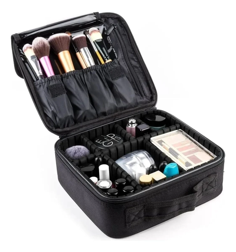 ESTUCHE ORGANIZADOR PARA MAQUILLAJE Y ACCESORIOS COSME TICOS CON MULTIPLES DIVIS - 1