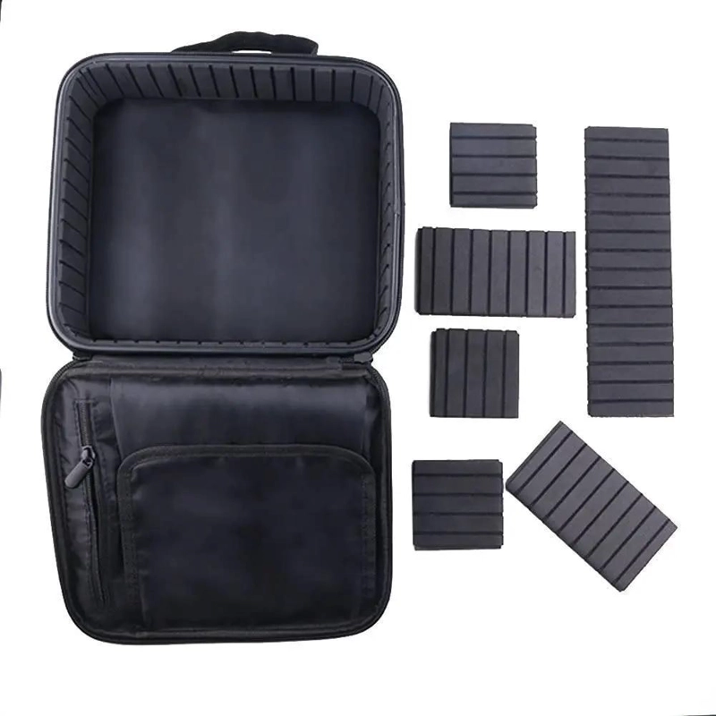 ESTUCHE ORGANIZADOR PARA MAQUILLAJE Y ACCESORIOS COSME TICOS CON MULTIPLES DIVIS - 3