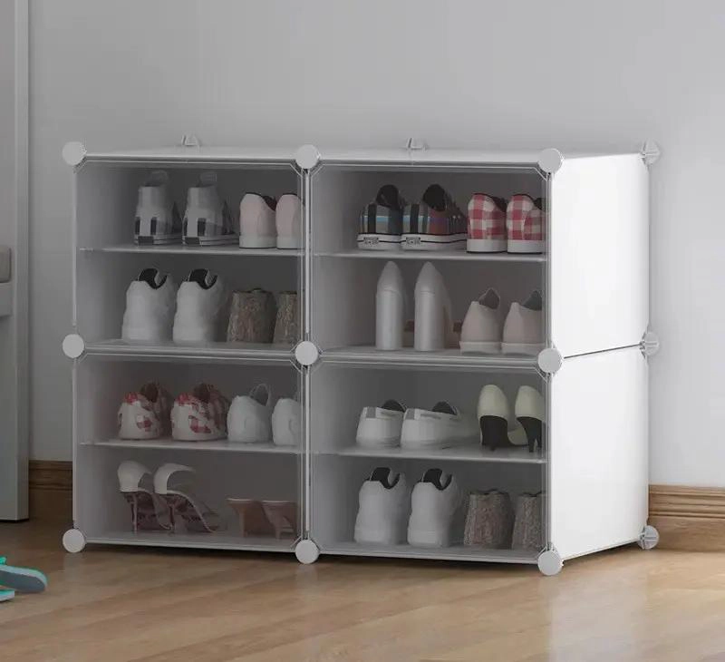 ORGANIZADOR ARMABLE PARA ZAPATOS CON COMBINACION LIBRE DE 4 NIVELES - 4