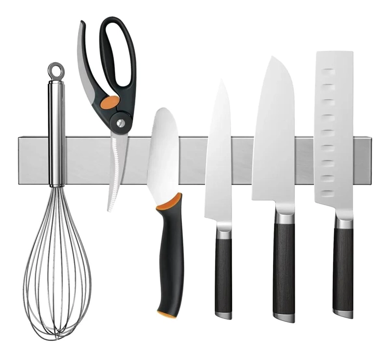 SET DE 2 BARRAS MAGNE TICAS PARA CUCHILLOS Y UTENSILIOS DE COCINA - 1