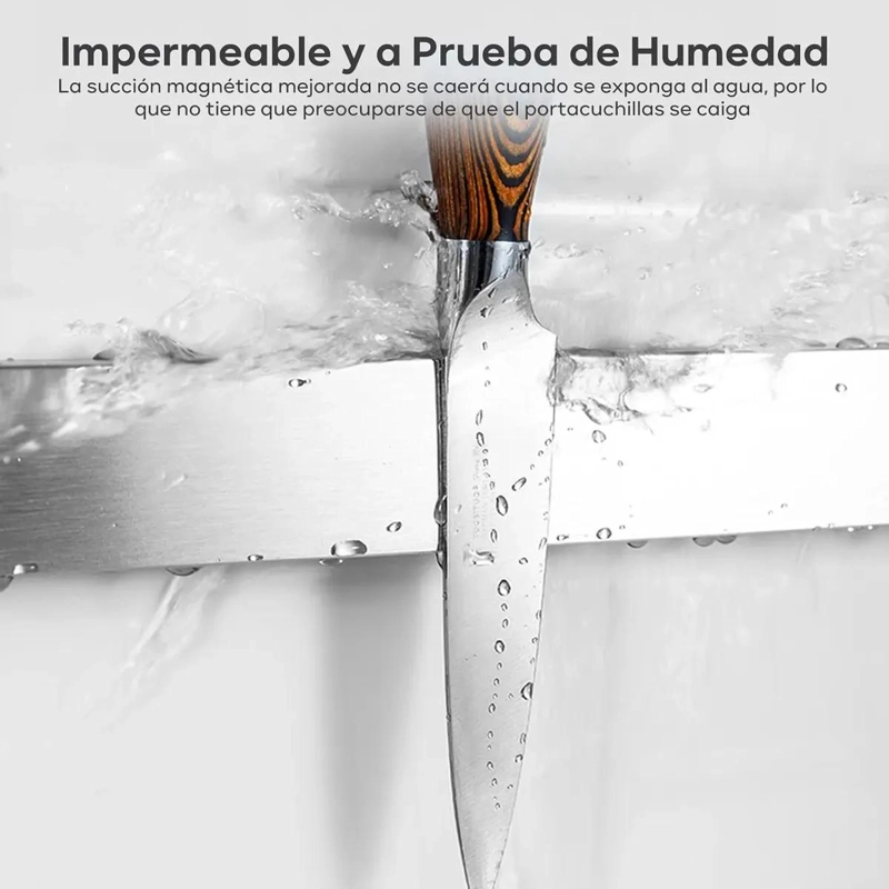 SET DE 2 BARRAS MAGNE TICAS PARA CUCHILLOS Y UTENSILIOS DE COCINA - 3