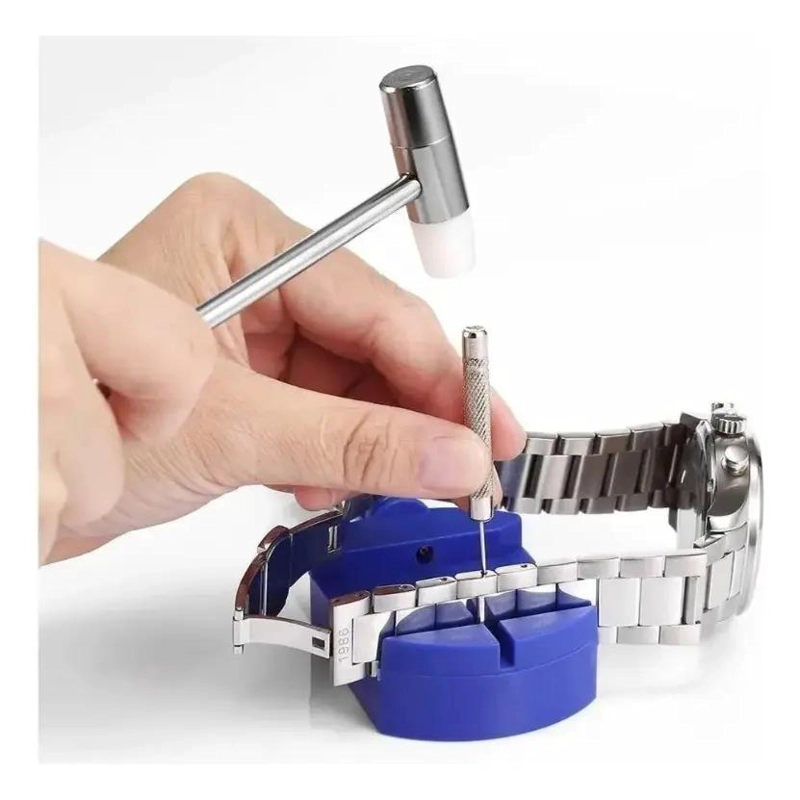 KIT COMPLETO DE HERRAMIENTAS PARA REPARACION Y MANTENIMIENTO DE RELOJES CON EST� - 2
