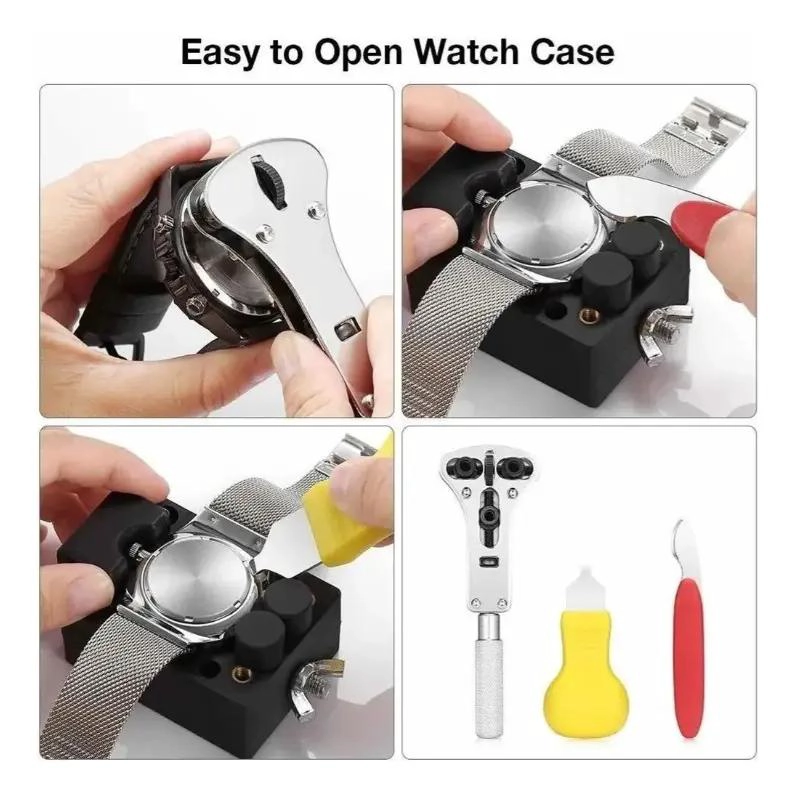 KIT COMPLETO DE HERRAMIENTAS PARA REPARACION Y MANTENIMIENTO DE RELOJES CON EST� - 5