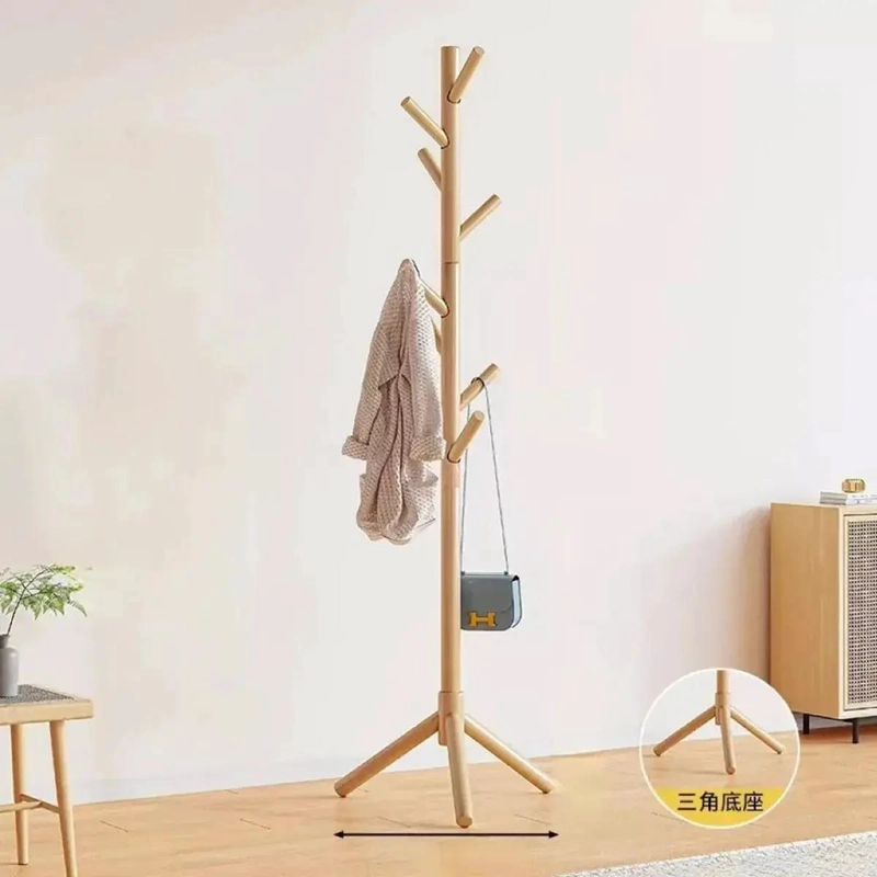 ORGANIZADOR COLGANTE DE MADERA NATURAL CON MULTIPLES COMPARTIMENTOS - 2