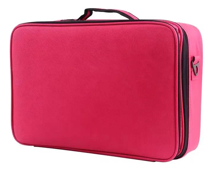 BOLSO ORGANIZADOR PROFESIONAL PARA MAQUILLAJE CON MULTIPLES COMPARTIMENTOS - 3