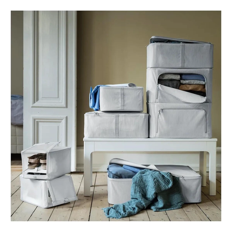 CAJA ORGANIZADORA PARA ZAPATOS DE TELA APILABLE 23X34X19 CM - 5