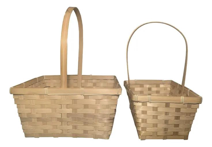 CANASTAS DE MIMBRE DECORATIVAS PARA ORGANIZACION Y HOGAR - 1