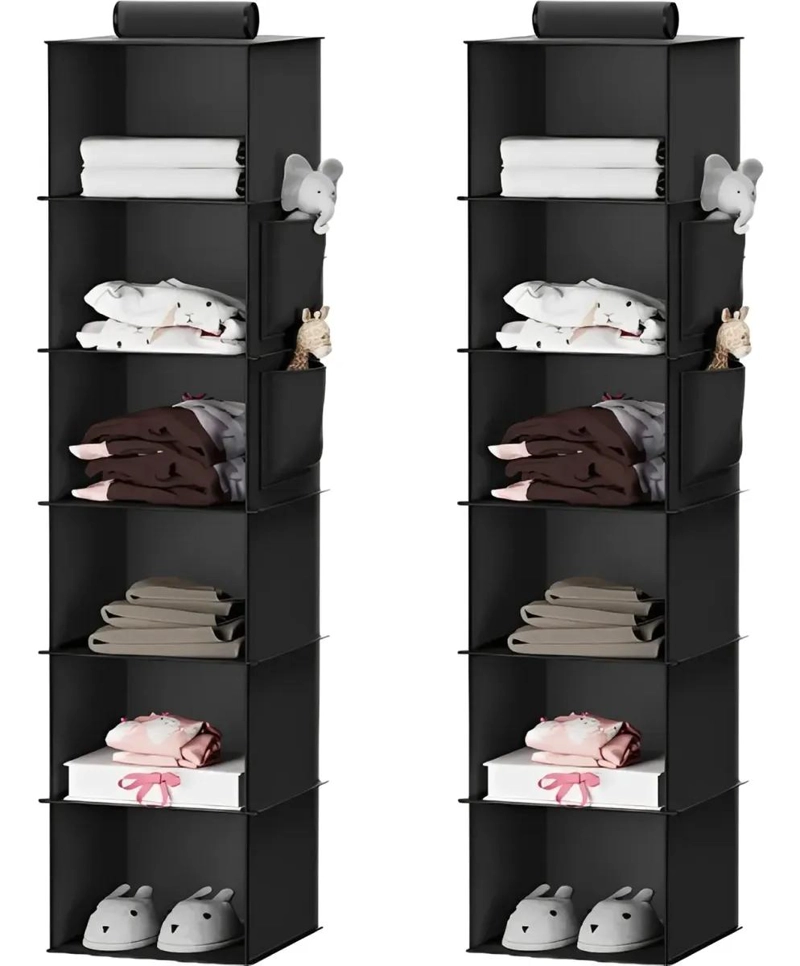 ORGANIZADOR COLGANTE PLEGABLE CON 6 COMPARTIMENTOS PARA BOLSAS - 1
