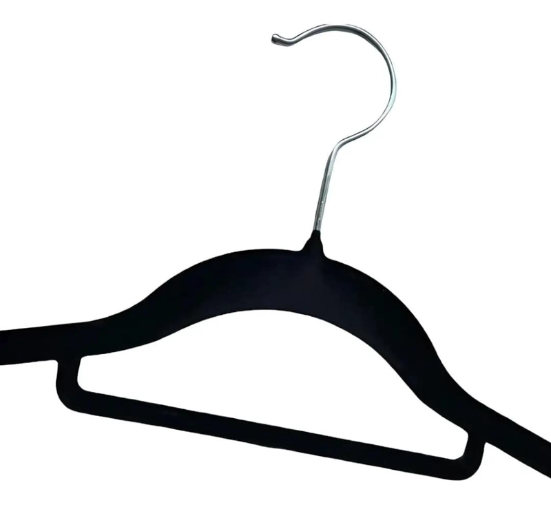 SET DE 30 COLGADORES ELEGANTES FORRADOS EN GAMUZA Y TERCIOPELO - 1