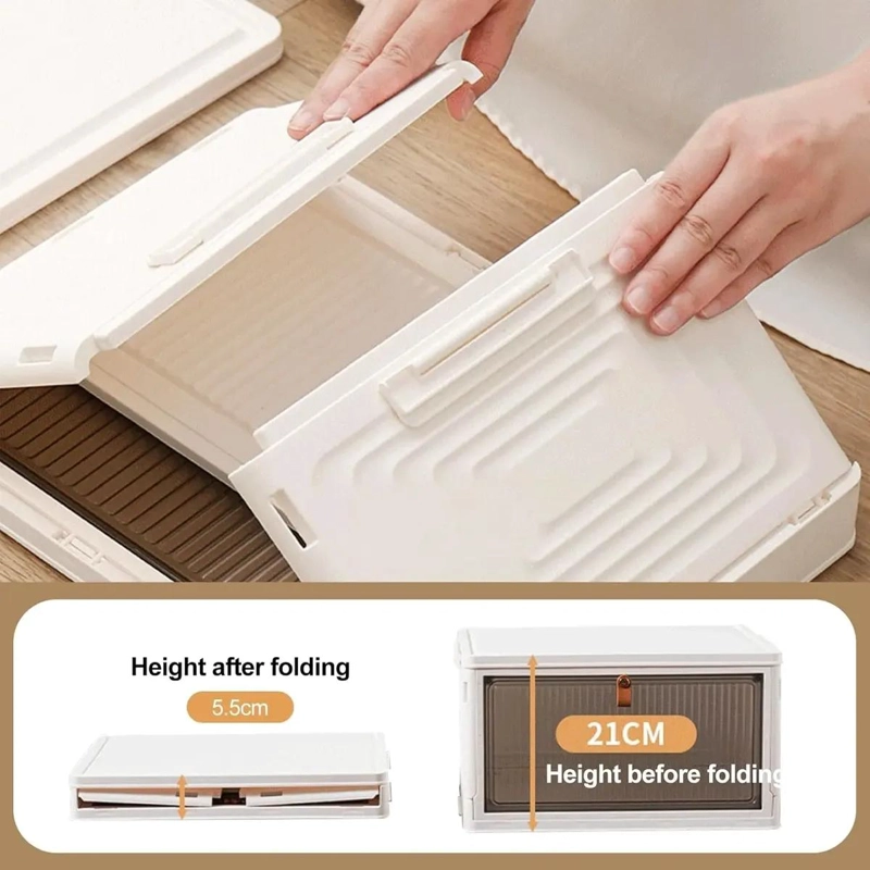 ORGANIZADOR APILABLE PARA ZAPATOS CON PUERTA Y 3 NIVELES - 2
