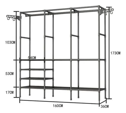 ORGANIZADOR DE ROPA ARMABLE PARA CLOSET CON MULTIPLES COMPARTIMENTOS - 2
