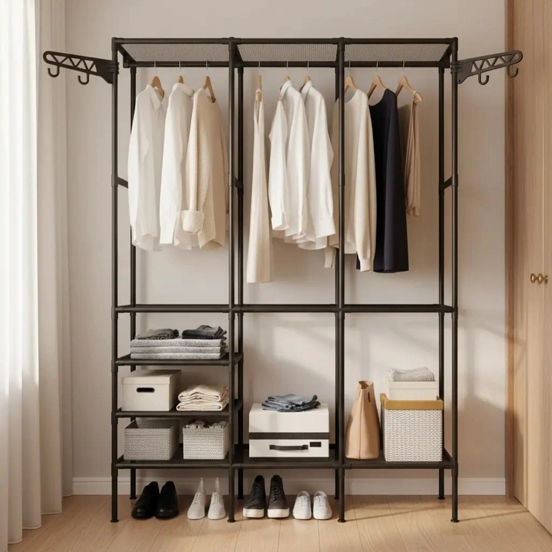 ORGANIZADOR DE ROPA ARMABLE PARA CLOSET CON MULTIPLES COMPARTIMENTOS - 5
