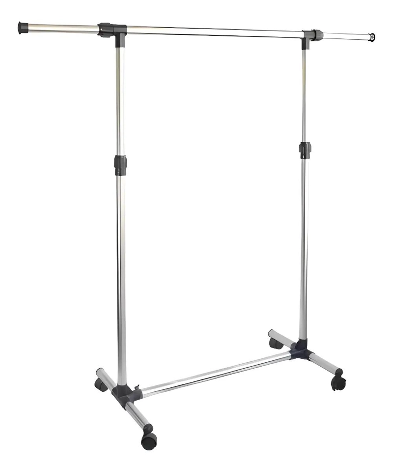 PERCHERO METALICO PARA COLGAR POLERAS Y PRENDAS CON DISEÑO FUNCIONAL - 1