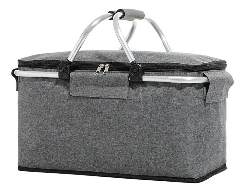CANASTO PICNIC PARA 4 PERSONAS CON CESTA TE RMICA IMPERMEABLE PARA CAMPING - 2