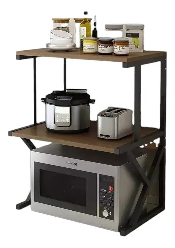 ESTANTE ORGANIZADOR PARA HORNO MICROONDAS EN COCINA CON DISEÑO FUNCIONAL - 2