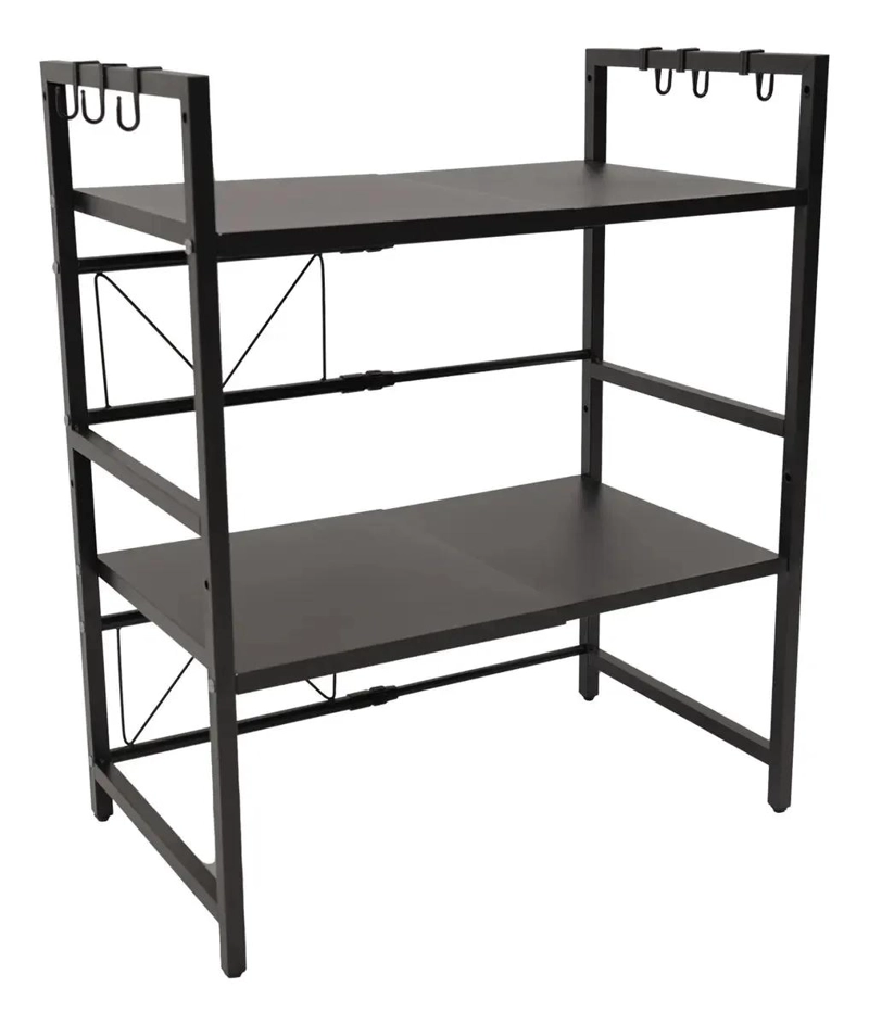 ESTANTE METALICO EXTENSIBLE DE 2 NIVELES PARA MICROONDAS Y COCINA - 4