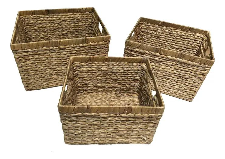 CANASTOS DE FIBRAS NATURALES PARA DECORACION Y ALMACENAMIENTO EN EL HOGAR - 1
