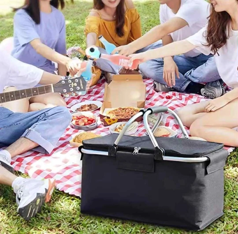 CANASTO DE PICNIC PARA 4 PERSONAS CON COMPARTIMENTOS ORGANIZADORES - 2