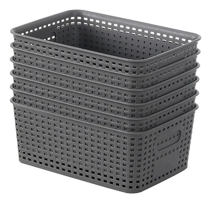 SET DE 6 CESTAS ORGANIZADORAS PARA ALMACENAMIENTO EN EL HOGAR - 1