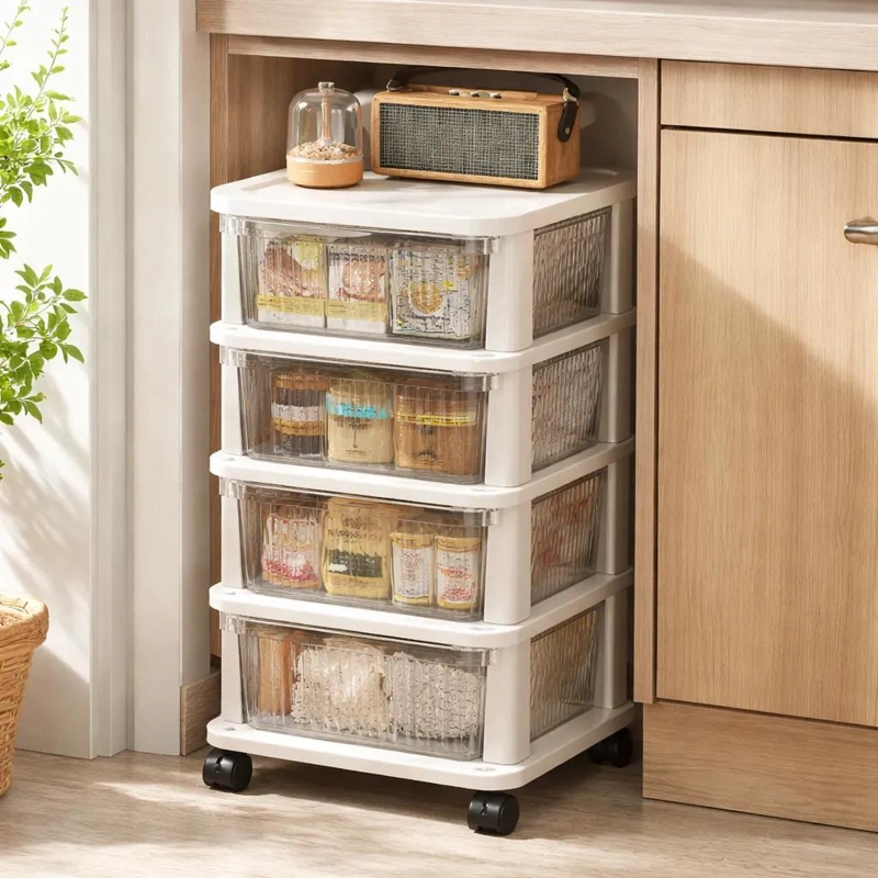 CARRO DE ALMACENAMIENTO CON 5 NIVELES TIPO CAJON PARA COCINA Y BAÑO - 1