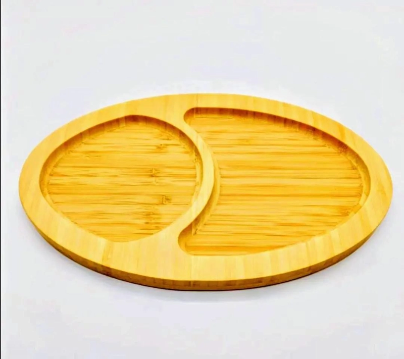 SET DE 4 BANDEJAS DE BAMBU PARA PICOTEO Y FRUTAS SECAS - 4