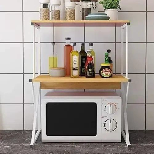 ESTANTE ORGANIZADOR PARA HORNO MICROONDAS Y COCINA CON DISEÑO RESISTENTE - 3