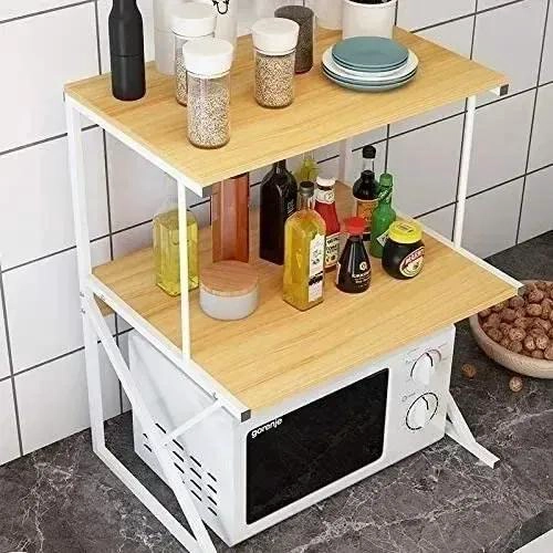 ESTANTE ORGANIZADOR PARA HORNO MICROONDAS Y COCINA CON DISEÑO RESISTENTE - 4