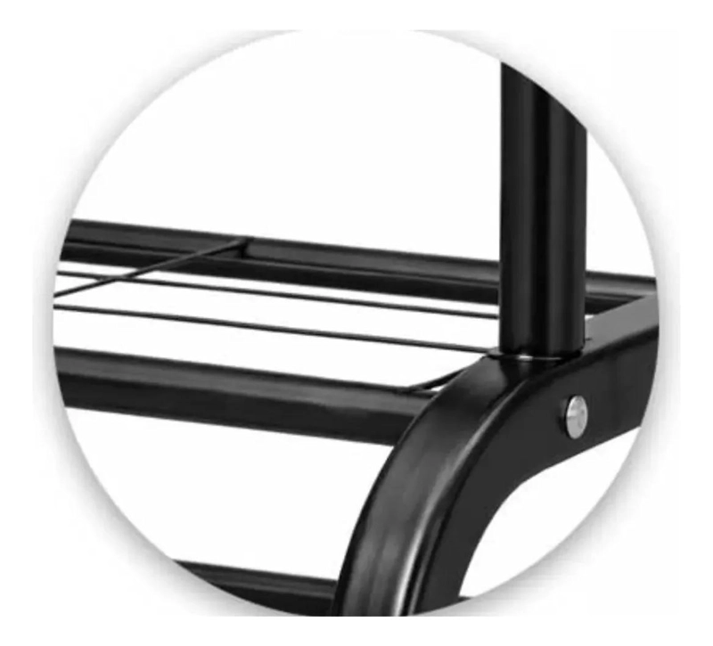 PERCHERO ORGANIZADOR COLGANTE DOBLE CON RUEDAS PARA ROPA - 4