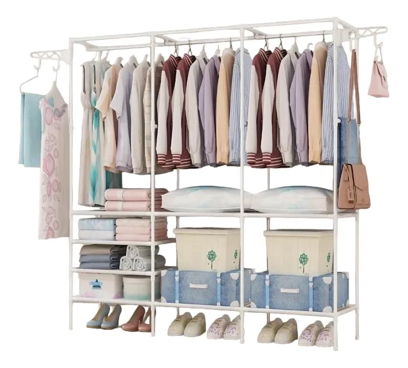 COLGADOR ORGANIZADOR DE ROPA CON TRES NIVELES PARA EXHIBICION - 1