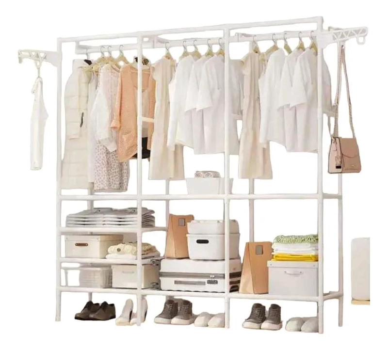 COLGADOR ORGANIZADOR DE ROPA CON TRES NIVELES PARA EXHIBICION - 2