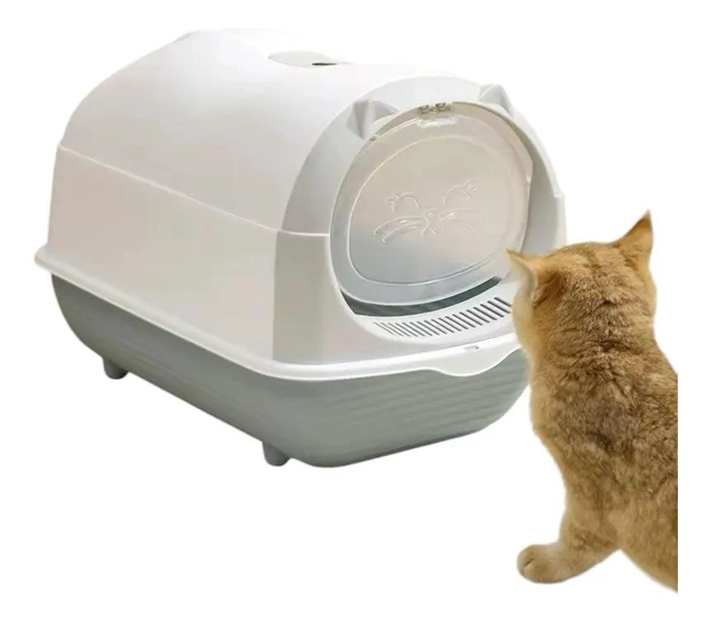 ARENERO SANITARIO CERRADO CON CUPULA PARA GATOS FACIL DE LIMPIAR - 1